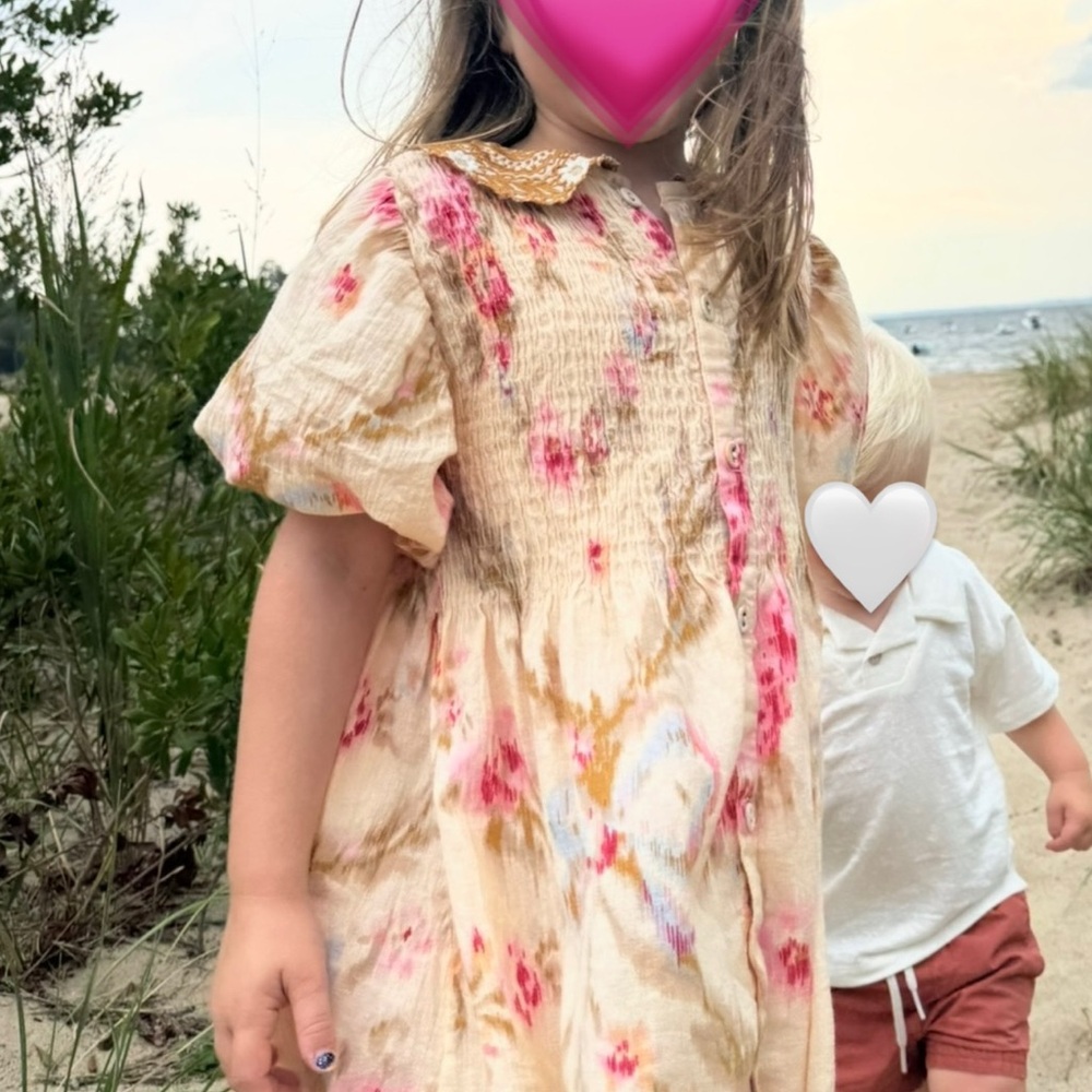 Bonjour Diary Romantic Dress in the Antoinette Print Pique - Picture 3 of 6